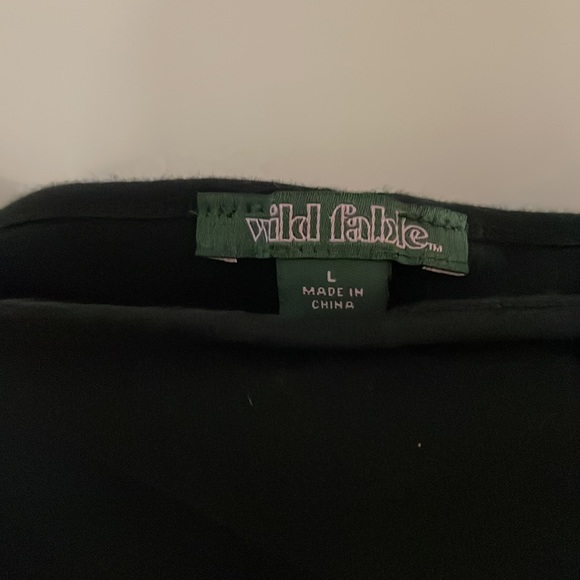 Black Spaghetti Strap Wild Fable Dress size L - Picture 2 of 2